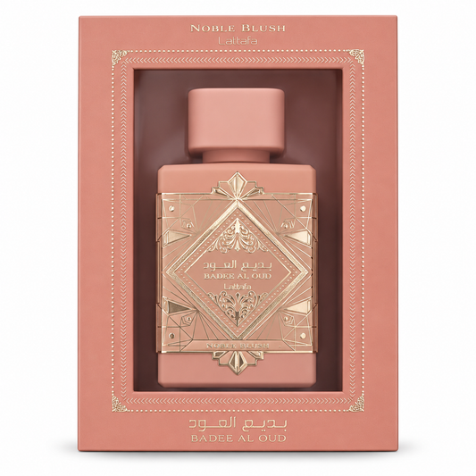 Lattafa Bade'e Al Oud Noble Blush pink box