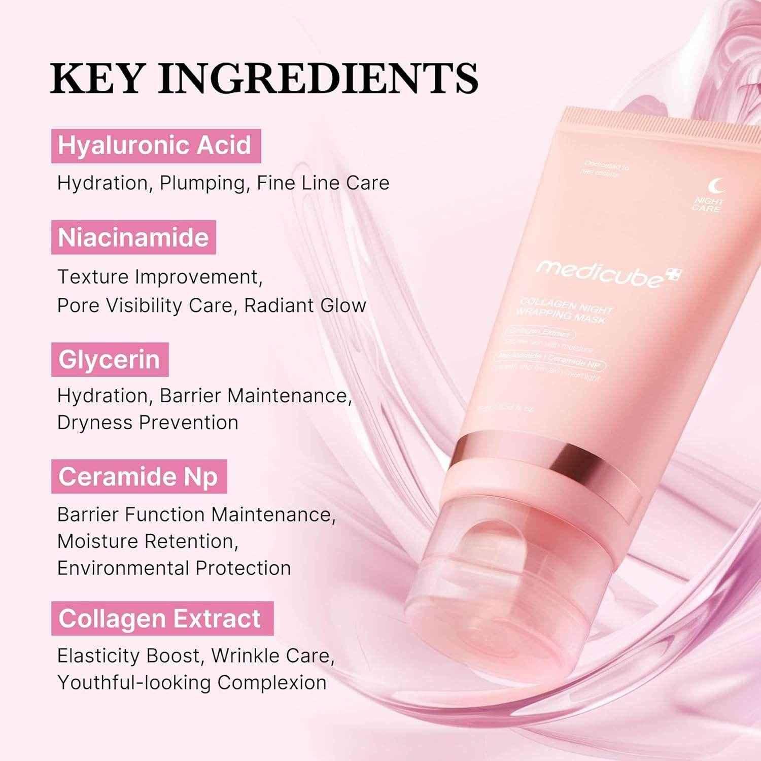 Medicube Collagen Night Wrapping Mask – 75ml - Skin Care - Medicube -- United Arab Emirates -- Pinky Cosmetics