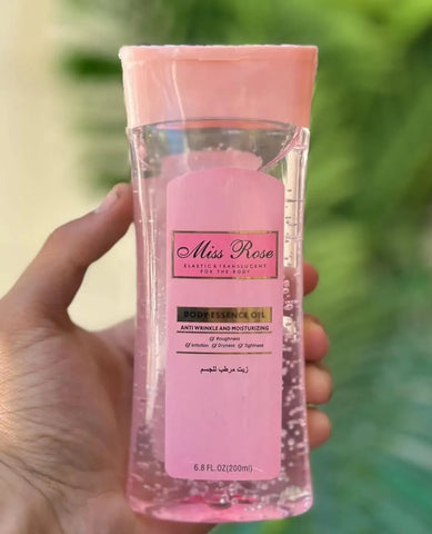 Miss Rose Body Oil - Soft Glow Moisturizer Miss Rose Body Oil  Pinky Cosmetics