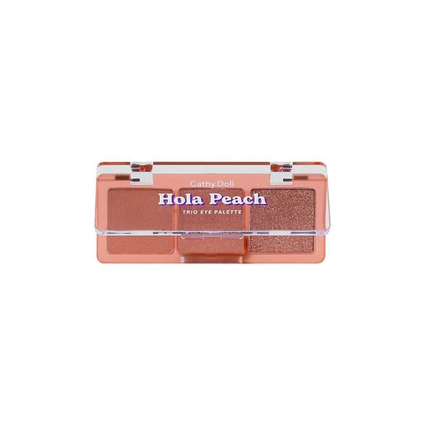 Cathy Doll Cheers Around Trio Eye Palette - 6 Shades - Pinky Cosmetics
