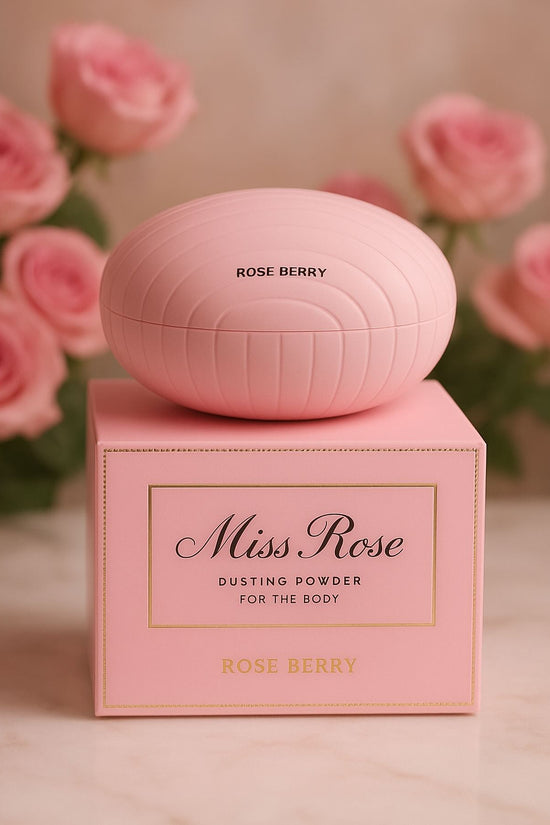 Rose Berry Miss Rose Body Powder - Miss Dior Scent Rose Berry Body Powder  Pinky Cosmetics
