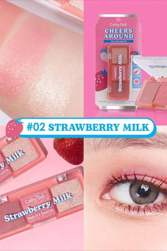 Cathy Doll Cheers Around Trio Eye Palette - 6 Shades - Pinky Cosmetics
