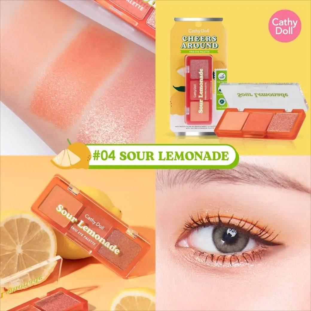Cathy Doll Cheers Around Trio Eye Palette - 6 Shades - Eye Makeup - Cathy Doll -- United Arab Emirates -- Pinky Cosmetics