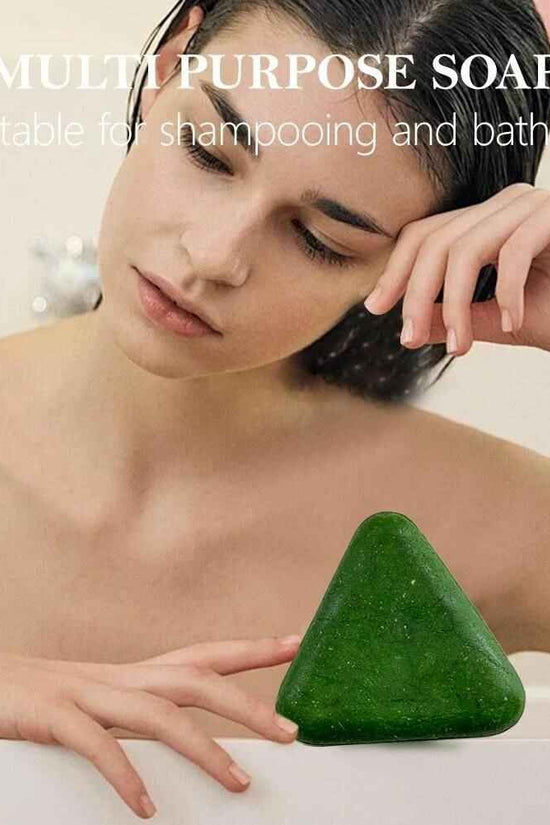 Seven Green Shampoo Bar - Nature Triangle Hair Care Nature Seven Shampoo Bar  Pinky Cosmetics