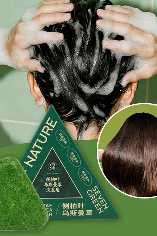 Seven Green Shampoo Bar - Nature Triangle Hair Care Nature Seven Shampoo Bar  Pinky Cosmetics