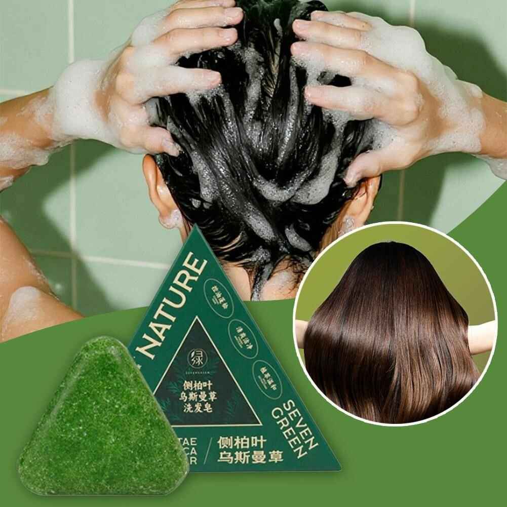 Seven Green Shampoo Bar - Nature Triangle Hair Care Nature Seven Shampoo Bar  Pinky Cosmetics