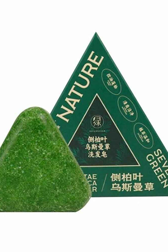 Seven Green Shampoo Bar - Nature Triangle Hair Care Nature Seven Shampoo Bar  Pinky Cosmetics