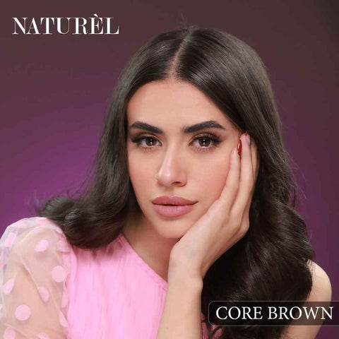 Naturel Lenses Core Brown - Comfortable Korean Lenses - Colored Contact Lenses - Naturel -- United Arab Emirates -- Pinky Cosmetics