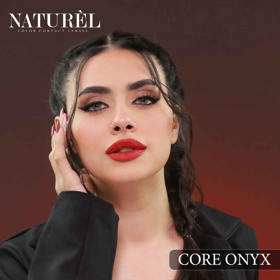 Naturel Lenses Core Onyx - Intense Korean Lenses Naturel Colored Contact Lenses  Pinky Cosmetics