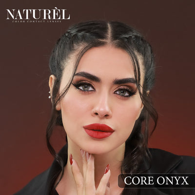 Naturel Lenses Core Onyx - Intense Korean Lenses Naturel Colored Contact Lenses  Pinky Cosmetics