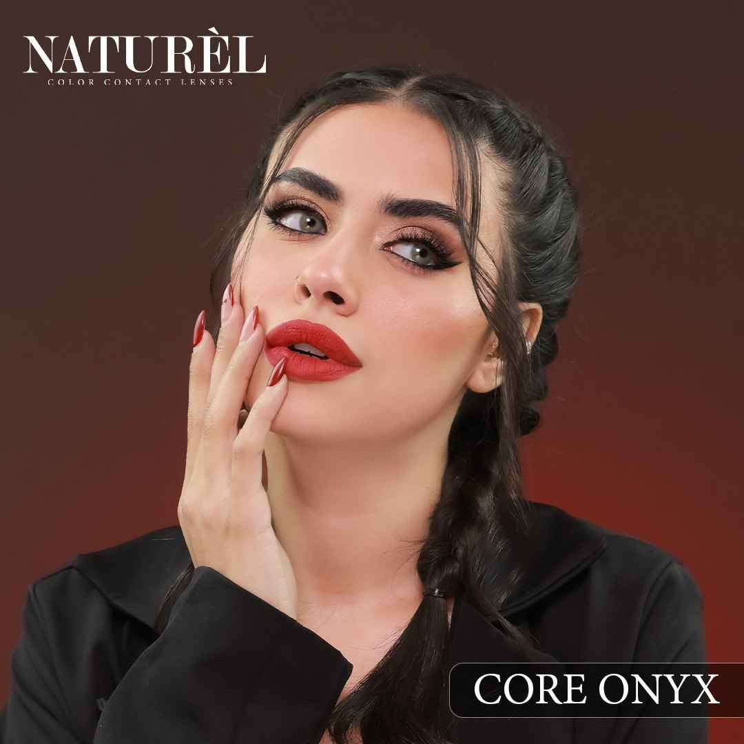 Naturel Lenses Core Onyx - Intense Korean Lenses Naturel Colored Contact Lenses  Pinky Cosmetics