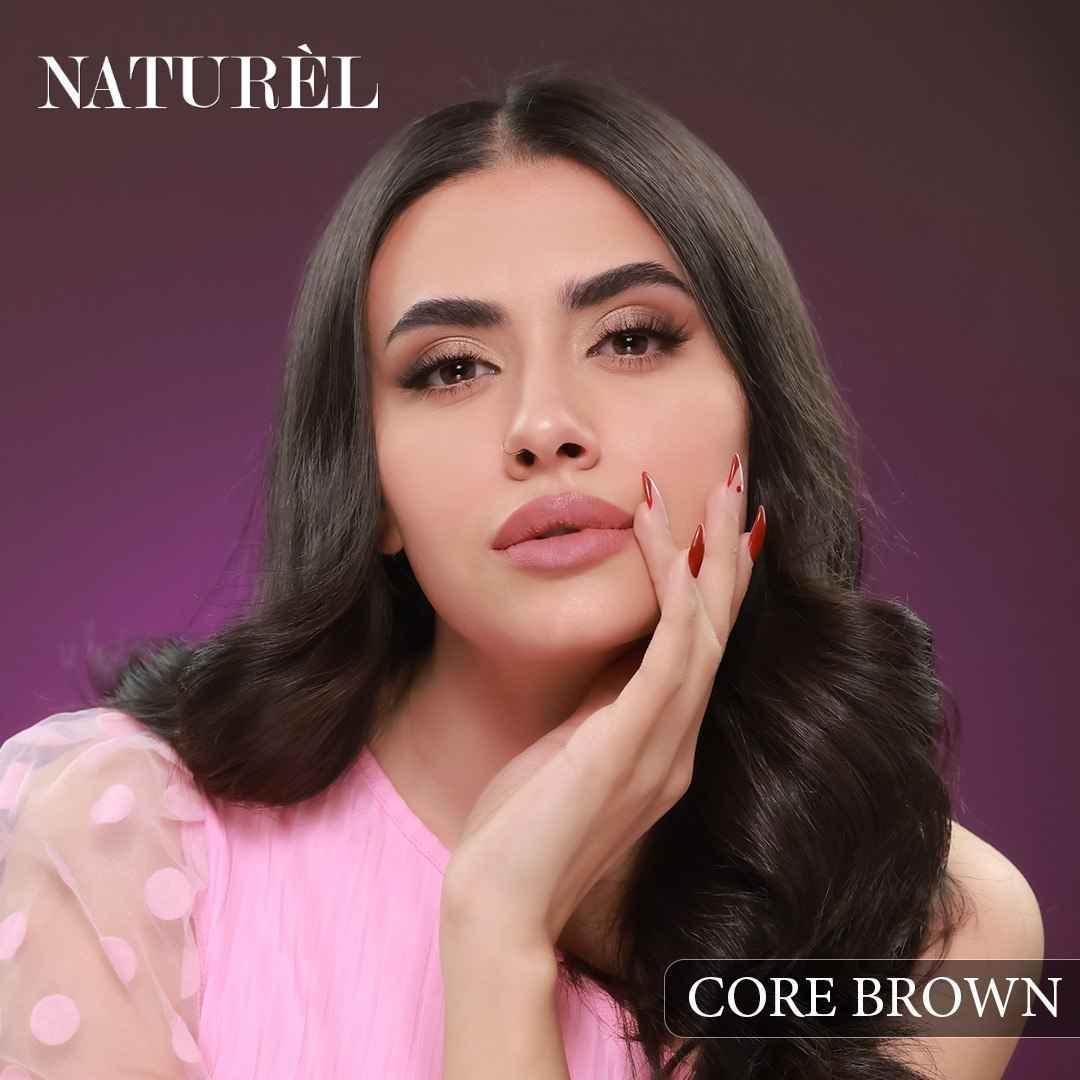 Naturel Lenses Core Brown - Comfortable Korean Lenses - Colored Contact Lenses - Naturel -- United Arab Emirates -- Pinky Cosmetics