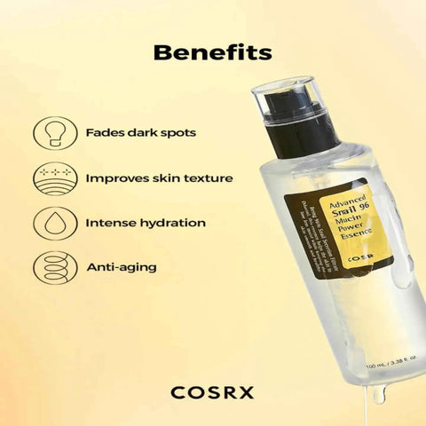 COSRX Advanced Snail 96 Mucin Power Essence – 100ml - All-in-One Moisturizing Cream - COSRX -- United Arab Emirates -- Pinky Cosmetics