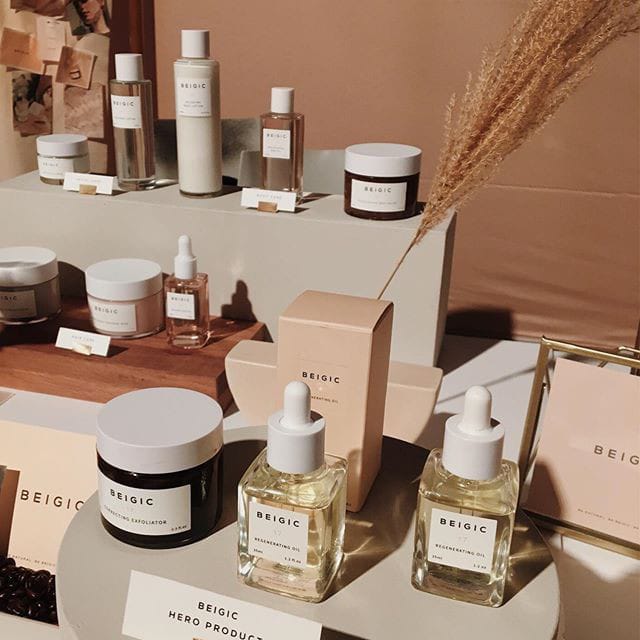 Centella Asiatica skincare products displayed on a minimalist shelf for healthy skin care routines