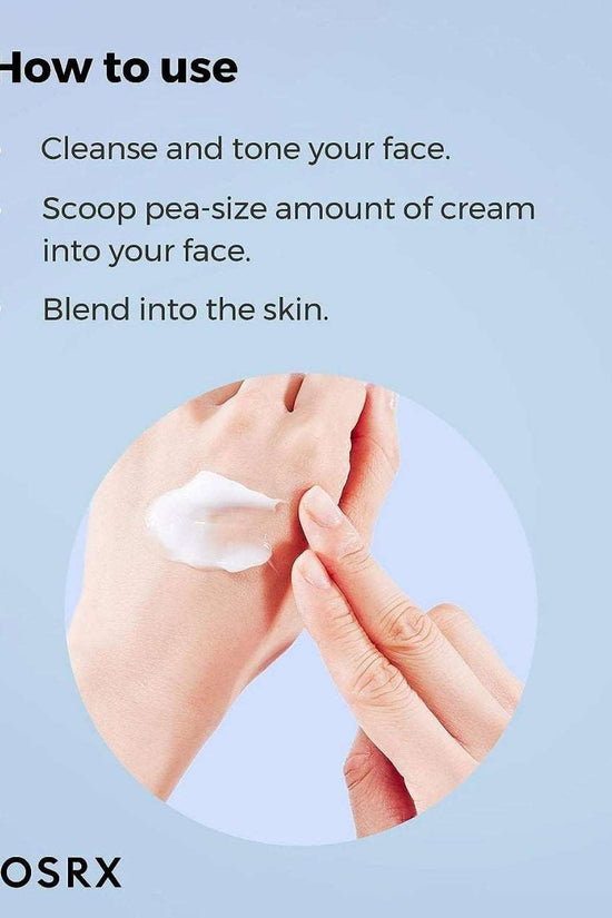 How to use COSRX Hyaluronic Acid Cream: Apply a pea-size amount to cleansed face and blend into skin.