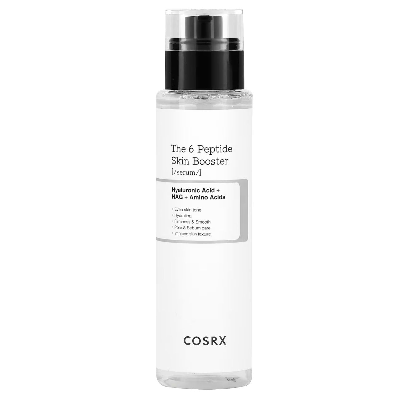 CosRx peptide serum for glowing skin in a 5.07 fl oz bottle, enriched with hyaluronic acid and amino acids