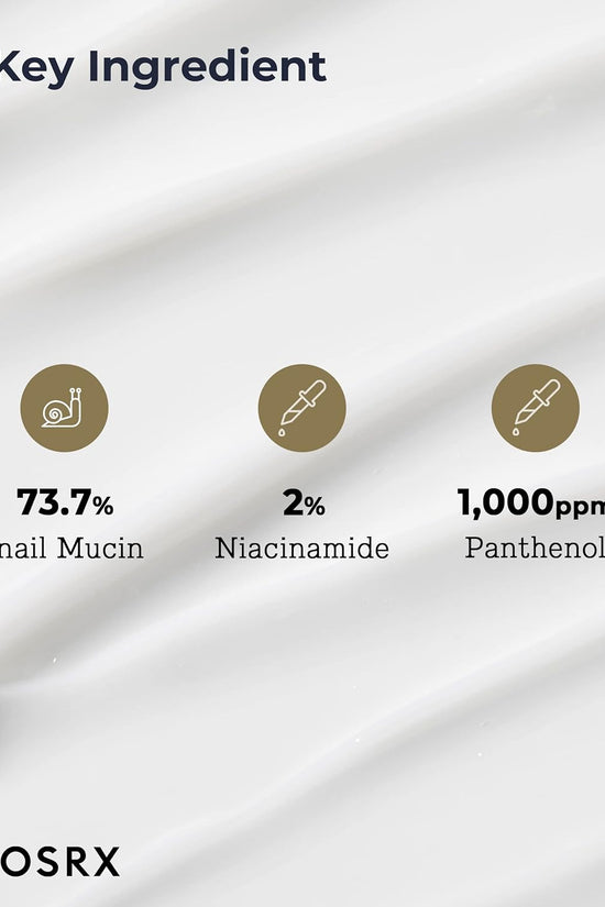 COSRX Snail Eye Cream for dark circles featuring 73.7% snail mucin and 2% niacinamide for glowing skin