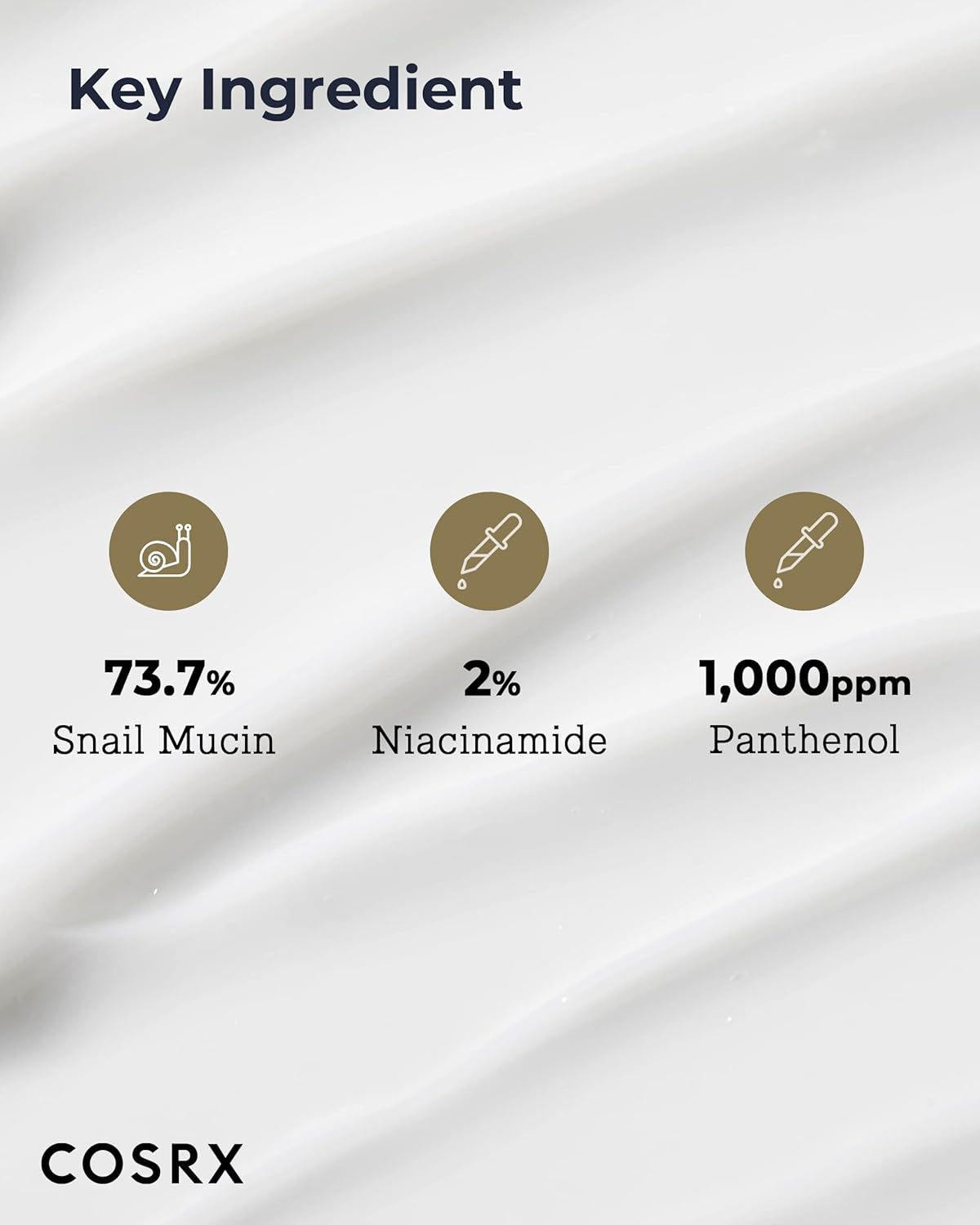 COSRX Snail Eye Cream for dark circles featuring 73.7% snail mucin and 2% niacinamide for glowing skin