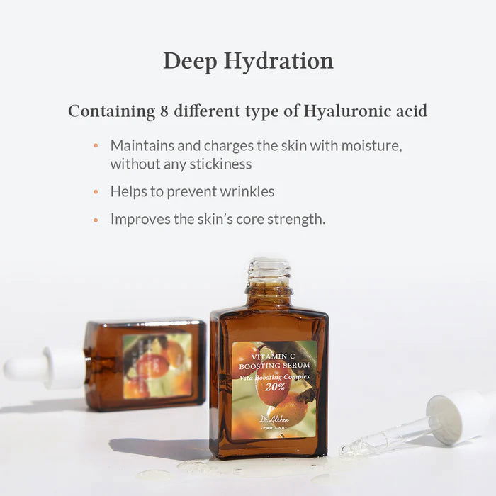 DR Althea Vitamin C Boosting Serum providing deep hydration and wrinkle prevention, as highlighted in DR Althea Vitamin C serum reviews.