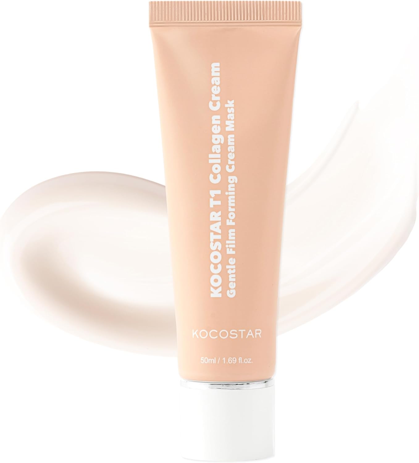 KOCOSTAR collagen cream mask in a 50ml tube for age-defying Korean skincare treatment