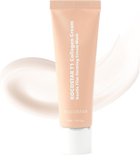 KOCOSTAR collagen cream mask in a 50ml tube for age-defying Korean skincare treatment