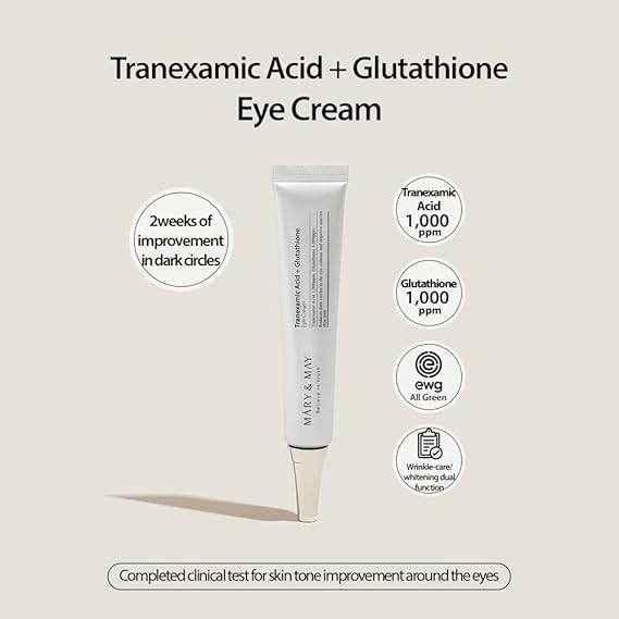 Mary & May Tranexamic Acid Eye Cream – 30g - Brightening Eye Cream - Mary & May -- United Arab Emirates -- Pinky Cosmetics