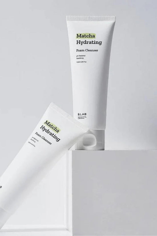 B.LAB Matcha Hydrating Foam Cleanser in a sleek white tube for effective skincare routine