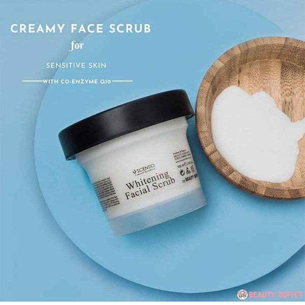 Scentio Milk Plus Whitening Facial Scrub 100ml - Natural Skin Care - Scentio -- United Arab Emirates -- Pinky Cosmetics