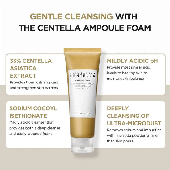SKIN1004 Centella Ampoule Foam 125ml with calming Centella Asiatica extract for gentle cleansing