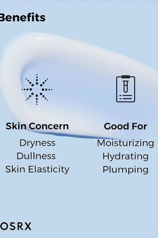 COSRX Hyaluronic Acid Cream in a creamy texture, ideal for moisturizing and hydrating skin elasticity