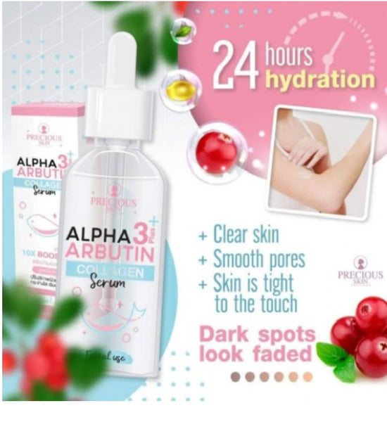 Alpha Arbutin Collagen Serum by Pinky Cosmetics, best collagen serum for face with 24 hours hydration benefits