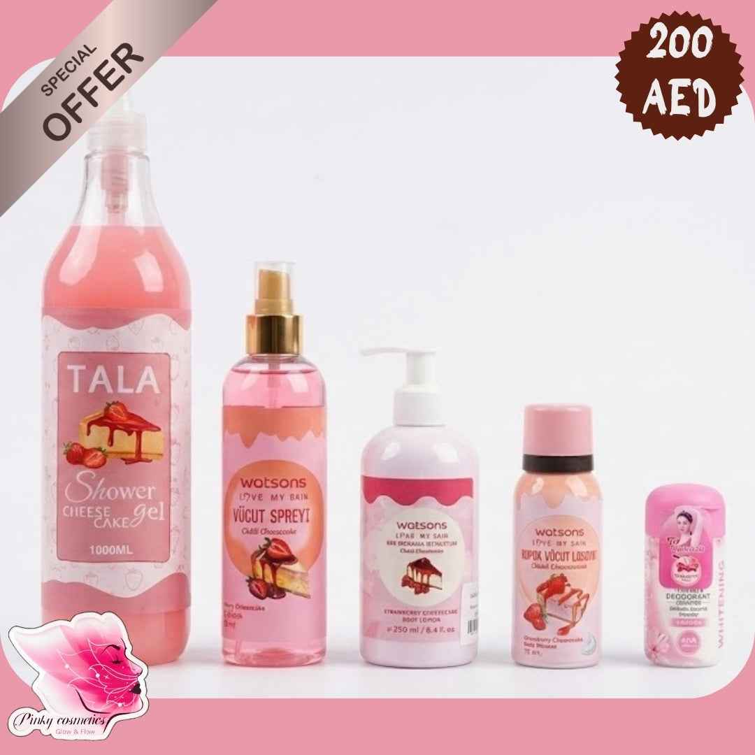 Strawberry Cheesecake Body Care Set - Sweet Hydration Bundle