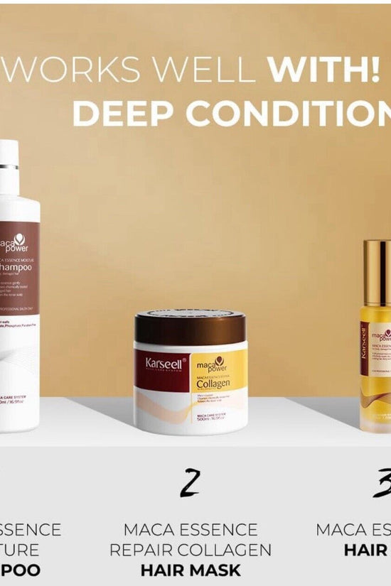 Karseell Magic Power Collagen Set - Ultimate Hair Repair - Hair set (shampoo, mask, oil) - Karseell -- United Arab Emirates -- Pinky Cosmetics