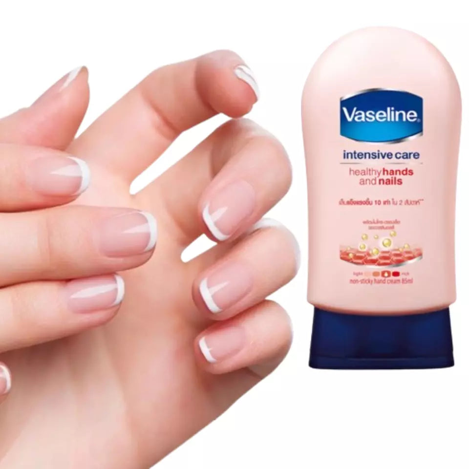 Vaseline Intensive Care Healthy Hand and Nail lotion Moisturize Stronger 85ml. - Pinky Cosmetics