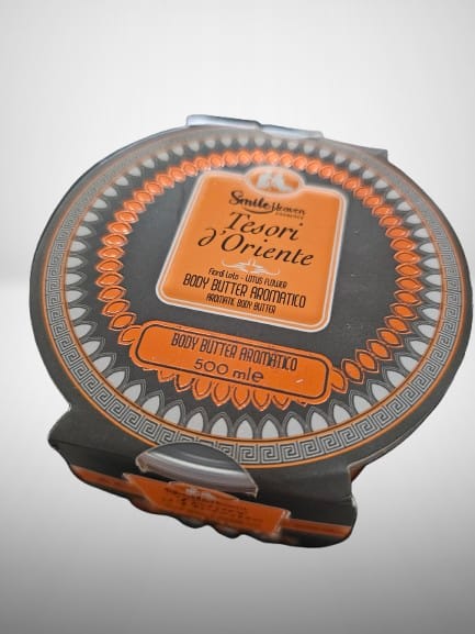 Pinky Cosmetics Tesori d'Oriente body butter in a 500ml container for moisturizing and nourishing skin