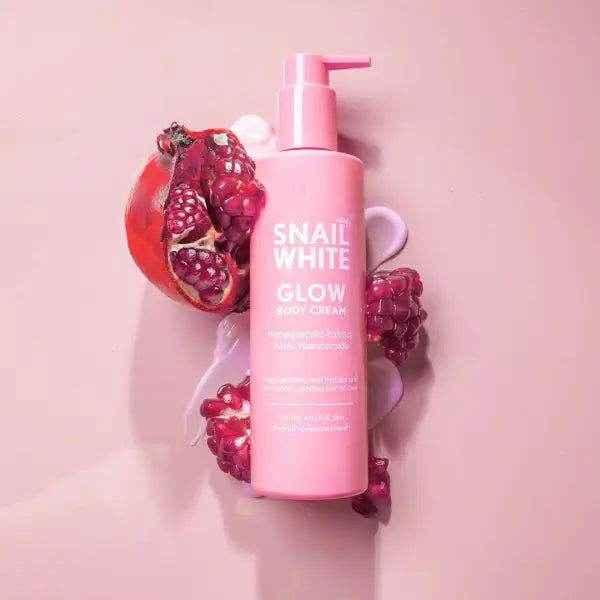 Snail White Glow Body Cream – Pomegranate & AHA - Body Care - Snail White -- United Arab Emirates -- Pinky Cosmetics