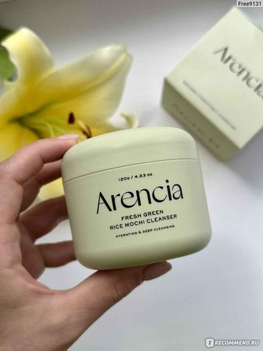Arencia Fresh Green Rice Mochi Cleanser - Hydrating & Deep Pore Care - Face Cleanser - Arencia -- United Arab Emirates -- Pinky Cosmetics