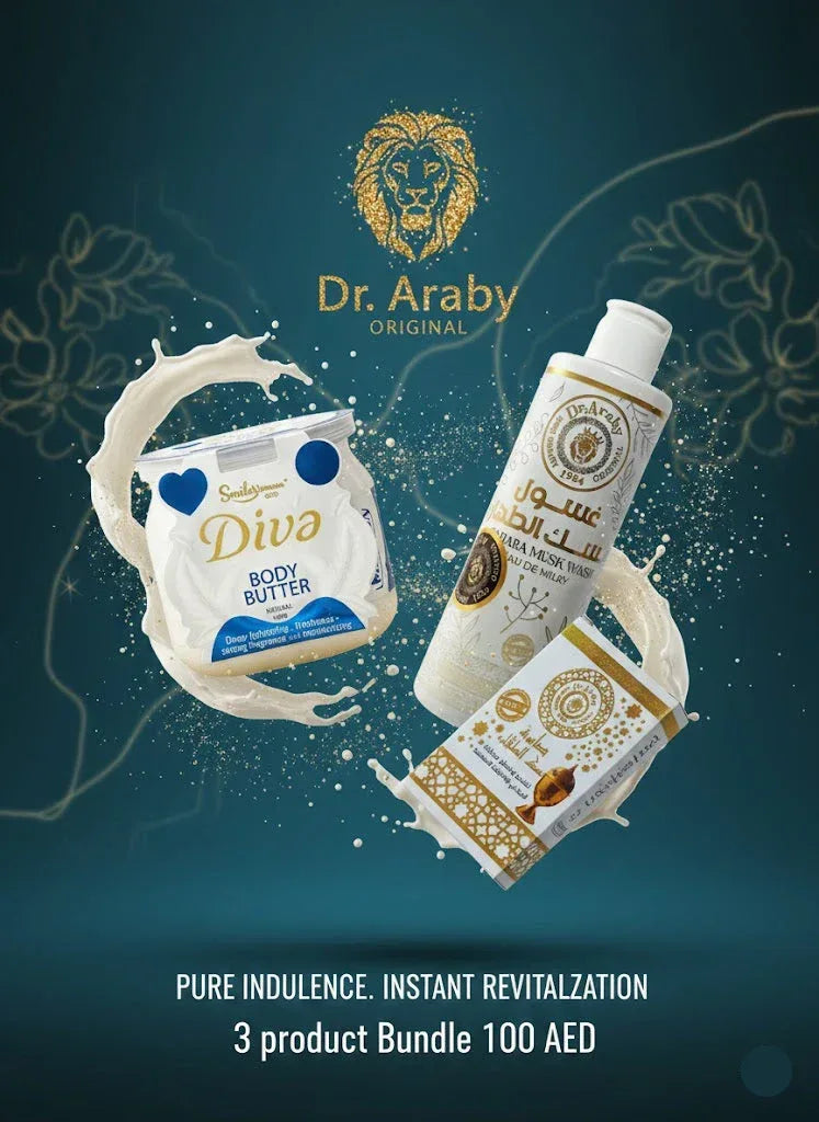 Tahara Musk Wash Set + Diva Body Butter - offer set - Dr.Araby -- United Arab Emirates -- Pinky Cosmetics