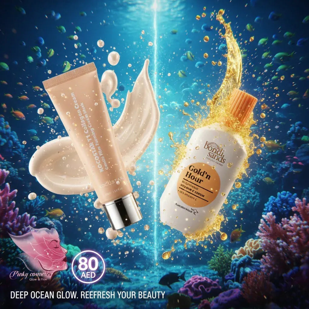 BS Vitamin C Serum & Kocostar Collagen Mask Bundle - offer set - Pinky Cosmetics -- United Arab Emirates -- Pinky Cosmetics