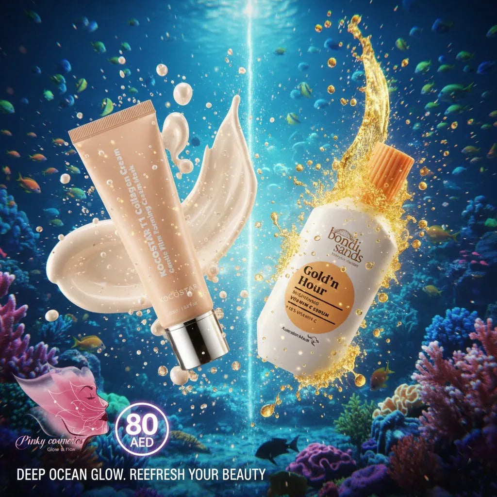 BS Vitamin C Serum & Kocostar Collagen Mask Bundle - offer set - Pinky Cosmetics -- United Arab Emirates -- Pinky Cosmetics