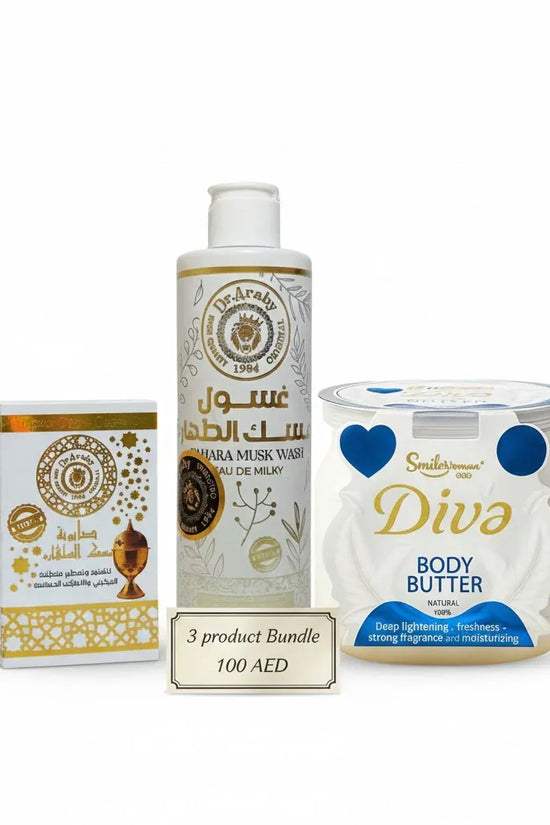 Tahara Musk Wash Set + Diva Body Butter - Intimate Wash Set - Dr.Araby -- United Arab Emirates -- Pinky Cosmetics