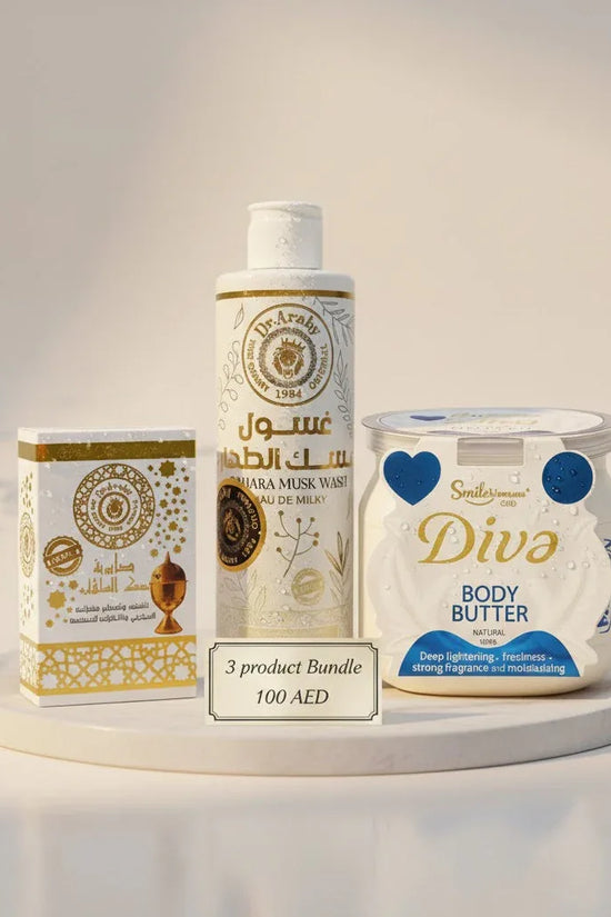 Tahara Musk Wash Set + Diva Body Butter - Intimate Wash Set - Dr.Araby -- United Arab Emirates -- Pinky Cosmetics
