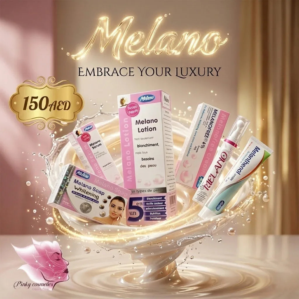 Melano Whitening Skincare Set – Brighten & Even Tone - offer set - Melano -- United Arab Emirates -- Pinky Cosmetics