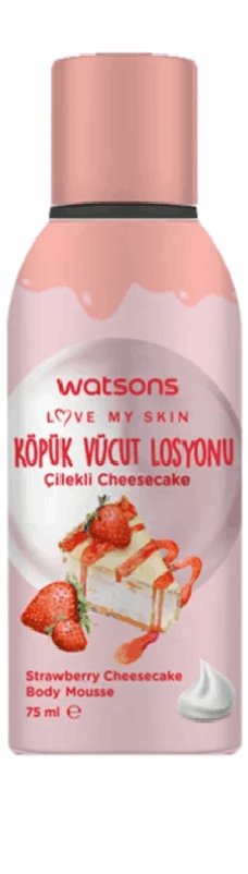 Watsons Strawberry Cheesecake Body Mousse – 75ml - Pinky Cosmetics