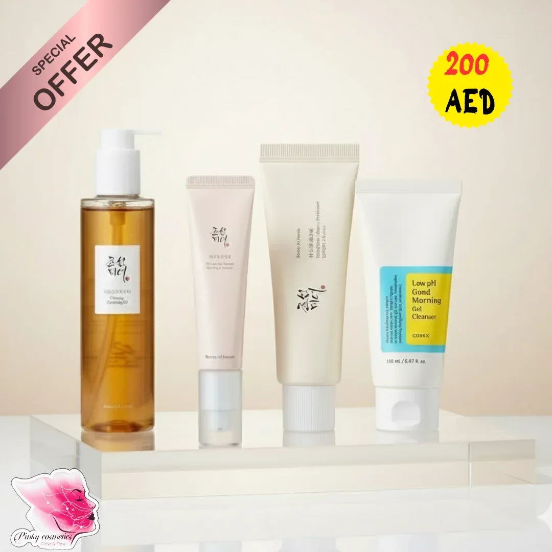 Korean Skincare Set for Glass Skin - offer set - Beauty of Joseon & COSRX -- United Arab Emirates -- Pinky Cosmetics